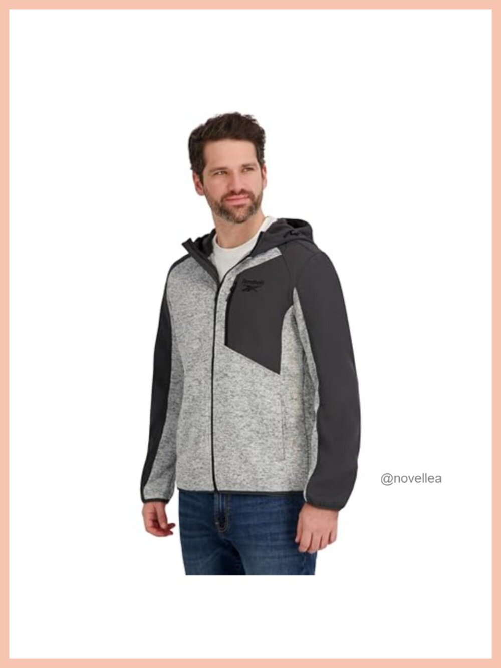Full Zip Hooded Sweater Fleece Jacket Lightweight Layer